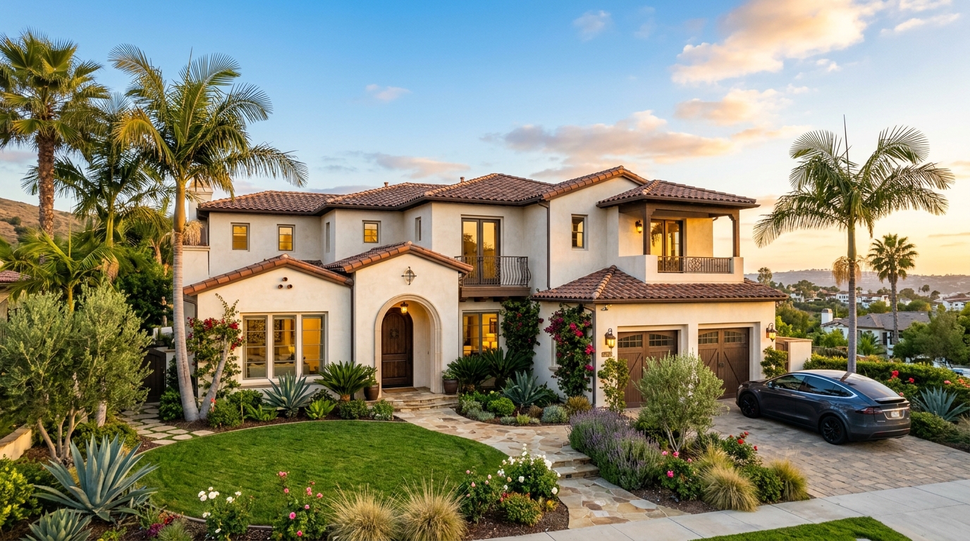 A beautiful Del Norte rental home at golden hour